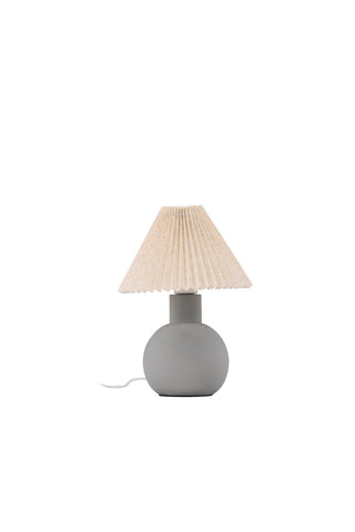 Vind Älvsborg Bordslampa - Betong / Brunt tyg