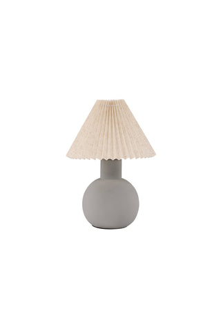 Vind Älvsborg Bordslampa - Betong / Brunt tyg