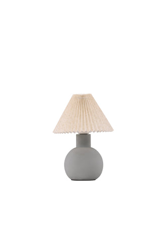 Vind Älvsborg Bordslampa - Betong / Brunt tyg