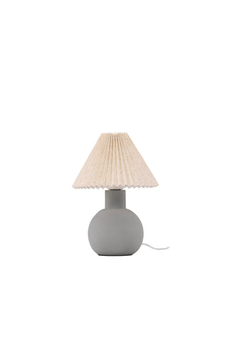 Vind Älvsborg Bordslampa - Betong / Brunt tyg