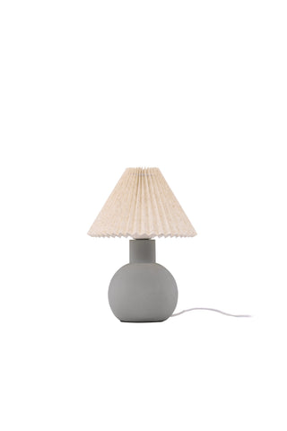 Vind Älvsborg Bordslampa - Betong / Brunt tyg