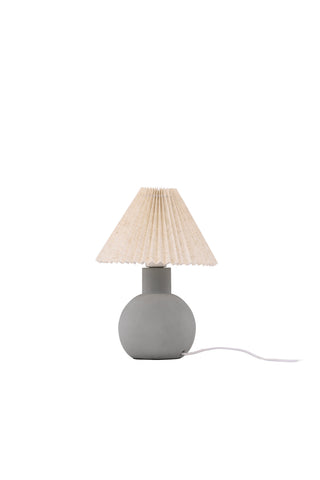 Vind Älvsborg Bordslampa - Betong / Brunt tyg
