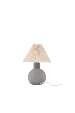 Vind Älvsborg Bordslampa - Betong / Brunt tyg