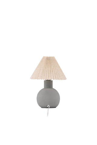 Vind Älvsborg Bordslampa - Betong / Brunt tyg