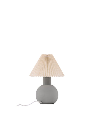 Vind Älvsborg Bordslampa - Betong / Brunt tyg