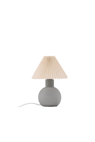 Vind Älvsborg Bordslampa - Betong / Brunt tyg