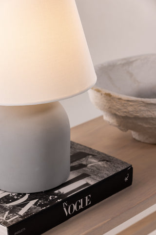 Vind Styrsö Bordslampa - Betong / Linne
