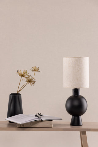 Vind Mysterna Bordslampa - Svart / Tyg Beige