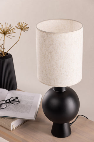Vind Mysterna Bordslampa - Svart / Tyg Beige