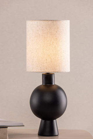 Vind Mysterna Bordslampa - Svart / Tyg Beige