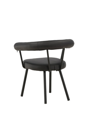 Vind Västerås x Josefin Lustig - Matstol 2-pack - Mattsvart / Svart PU