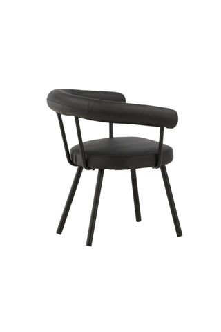 Vind Västerås x Josefin Lustig - Matstol 2-pack - Mattsvart / Svart PU