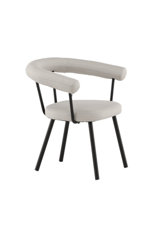 Vind Västerås x Josefin Lustig - Matstol 2-pack - Mattsvart / Offwhite PU
