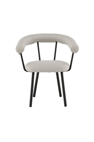 Vind Västerås x Josefin Lustig - Matstol 2-pack - Mattsvart / Offwhite PU