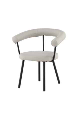 Vind Västerås x Josefin Lustig - Matstol 2-pack - Mattsvart / Offwhite PU