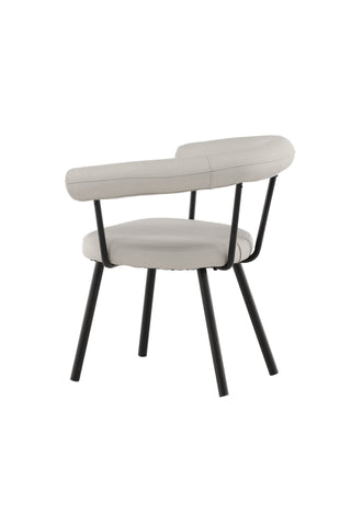 Vind Västerås x Josefin Lustig - Matstol 2-pack - Mattsvart / Offwhite PU