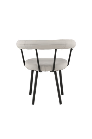 Vind Västerås x Josefin Lustig - Matstol 2-pack - Mattsvart / Offwhite PU