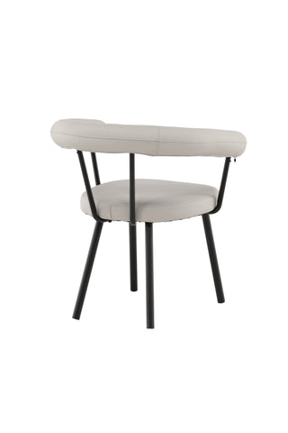 Vind Västerås x Josefin Lustig - Matstol 2-pack - Mattsvart / Offwhite PU