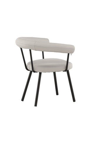 Vind Västerås x Josefin Lustig - Matstol 2-pack - Mattsvart / Offwhite PU