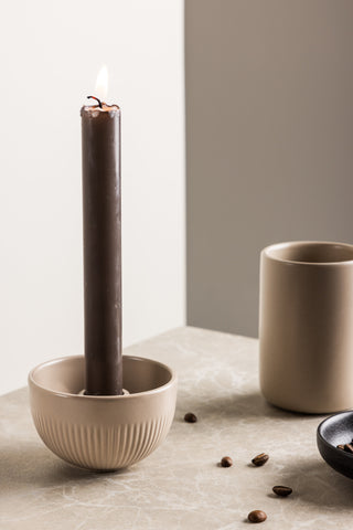 Venture Home Posh Ljusstake - Beige - B9*H6cm
