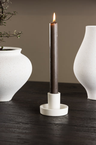 Venture Home Ceco Ljusstake - Vit - B11*H6cm