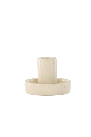 Venture Home Ceco Ljusstake - Beige/Svarta Prickar - B11*H6cm