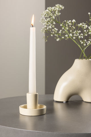 Venture Home Ceco Ljusstake - Beige/Svarta Prickar - B11*H6cm