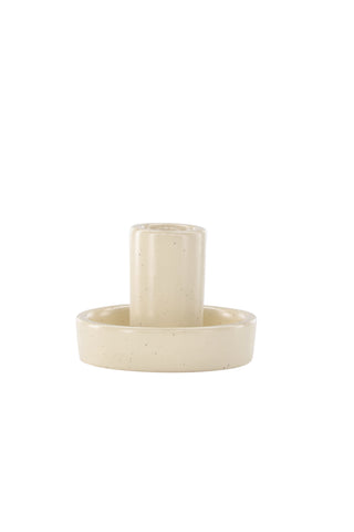 Venture Home Ceco Ljusstake - Beige/Svarta Prickar - B11*H6cm