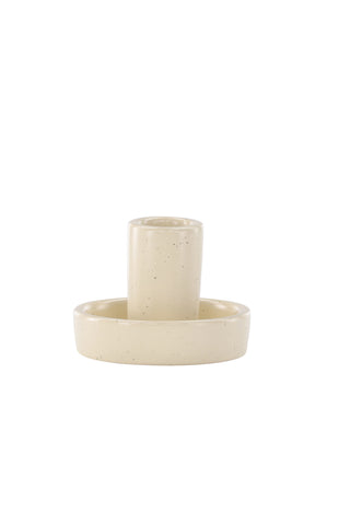 Venture Home Ceco Ljusstake - Beige/Svarta Prickar - B11*H6cm