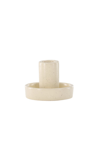 Venture Home Ceco Ljusstake - Beige/Svarta Prickar - B11*H6cm