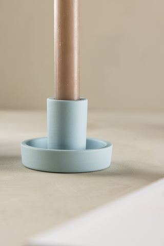 Venture Home Ceco Ljusstake - Babyblå - B11*H6cm