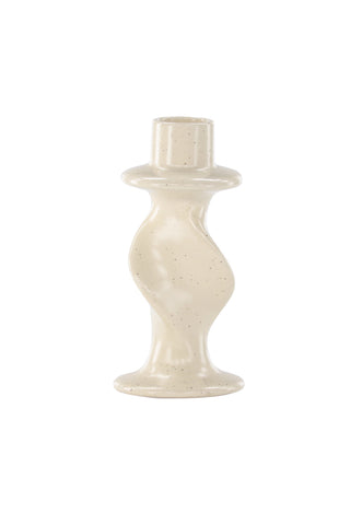 Venture Home Glory Ljusstake - Beige/Svarta Prickar - D2*B6*H12cm