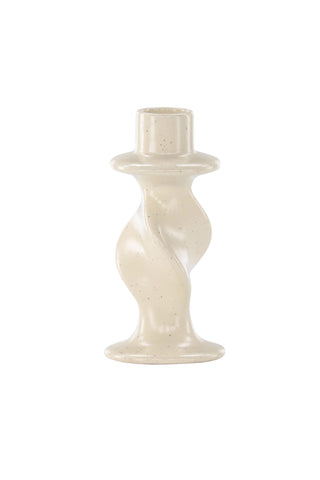 Venture Home Glory Ljusstake - Beige/Svarta Prickar - D2*B6*H12cm