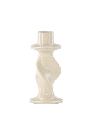 Venture Home Glory Ljusstake - Beige/Svarta Prickar - D2*B6*H12cm