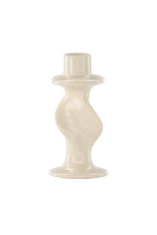 Venture Home Glory Ljusstake - Beige/Svarta Prickar - D2*B6*H12cm