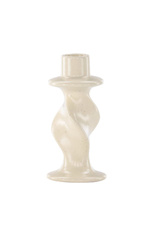 Venture Home Glory Ljusstake - Beige/Svarta Prickar - D2*B6*H12cm