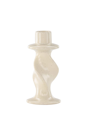 Venture Home Glory Ljusstake - Beige/Svarta Prickar - D2*B6*H12cm