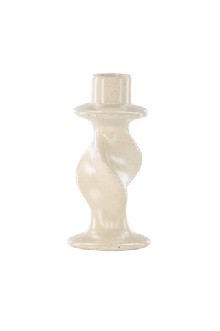 Venture Home Glory Ljusstake - Beige/Svarta Prickar - D2*B6*H12cm