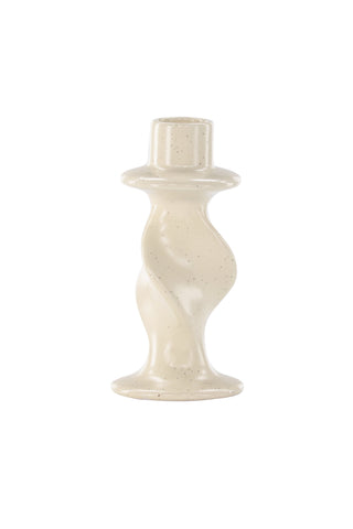 Venture Home Glory Ljusstake - Beige/Svarta Prickar - D2*B6*H12cm