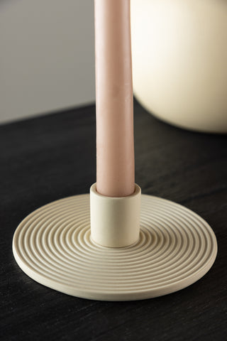 Venture Home Dian Ljusstake - Beige - B12*H4cm