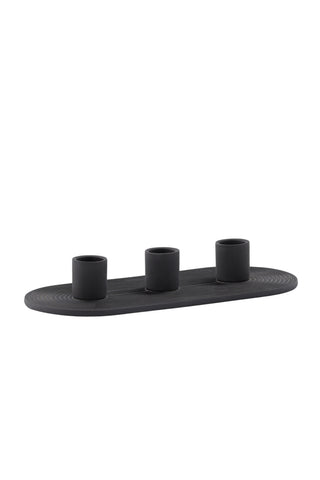 Venture Home Dian Ljusstake - Svart - B24*H4cm