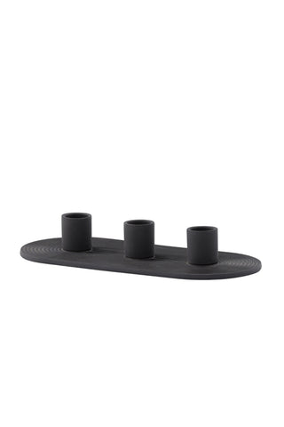 Venture Home Dian Ljusstake - Svart - B24*H4cm