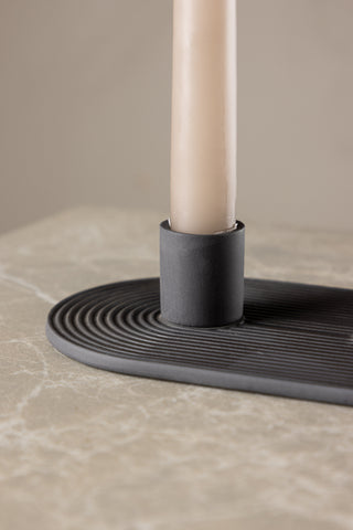 Venture Home Dian Ljusstake - Svart - B24*H4cm