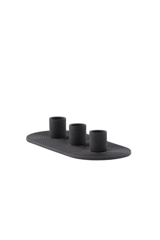Venture Home Dian Ljusstake - Svart - B24*H4cm