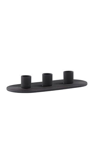 Venture Home Dian Ljusstake - Svart - B24*H4cm