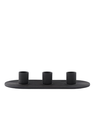 Venture Home Dian Ljusstake - Svart - B24*H4cm