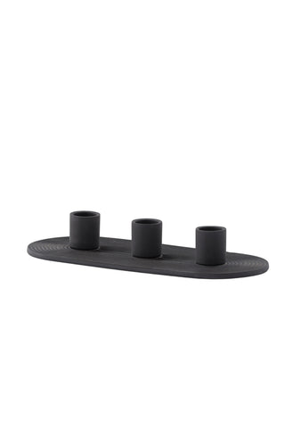 Venture Home Dian Ljusstake - Svart - B24*H4cm