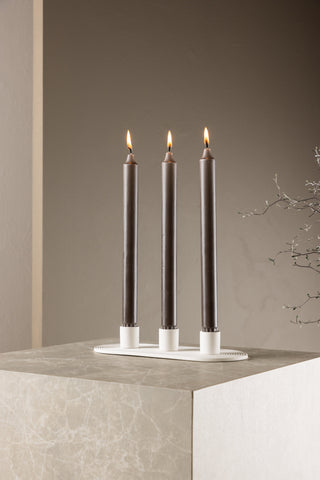 Venture Home Dian Ljusstake - Vit - B24*H4cm