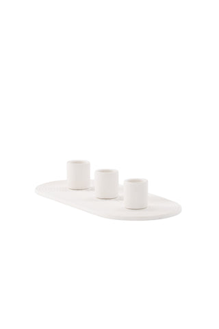 Venture Home Dian Ljusstake - Vit - B24*H4cm