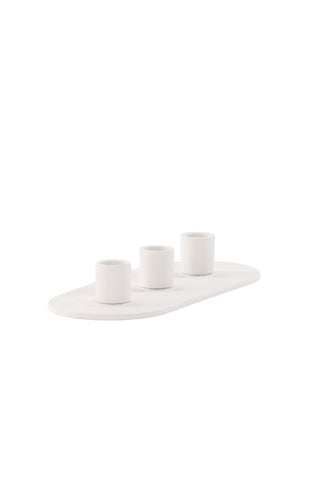 Venture Home Dian Ljusstake - Vit - B24*H4cm